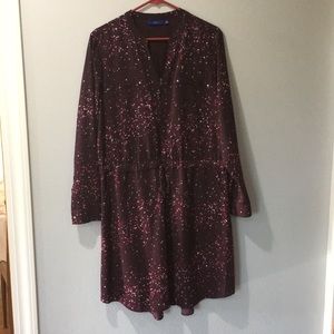 Kohl Apt 9 Long sleeve Deep Purple Dress